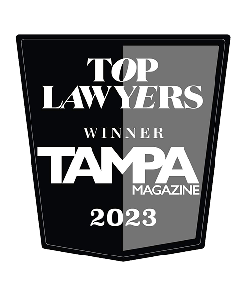Logo for Top lawyer Tampa Bay magazine