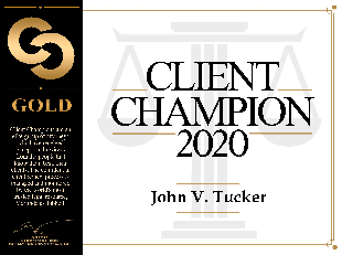 Graphic of Martindale-Hubbell Client Champion badge